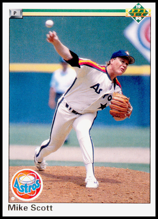 1990 Upper Deck Mike Scott Card Houston Astros #125b