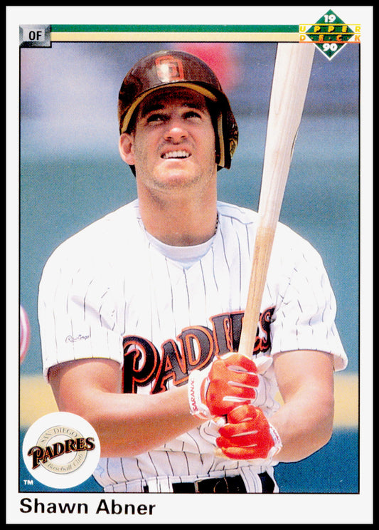1990 Upper Deck Shawn Abner Card San Diego Padres #301
