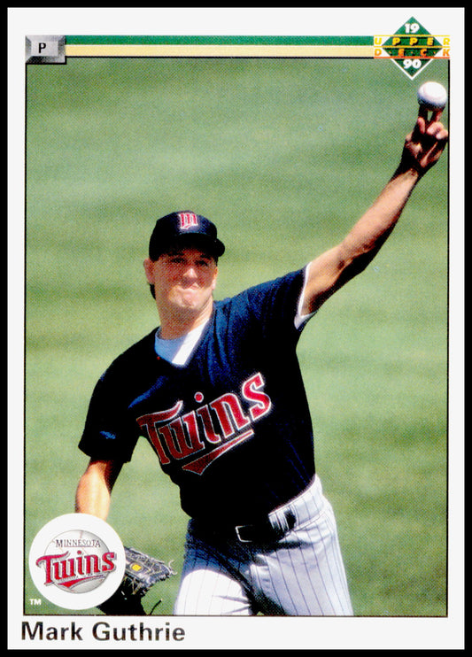 1990 Upper Deck Mark Guthrie Card RC Minnesota Twins #436