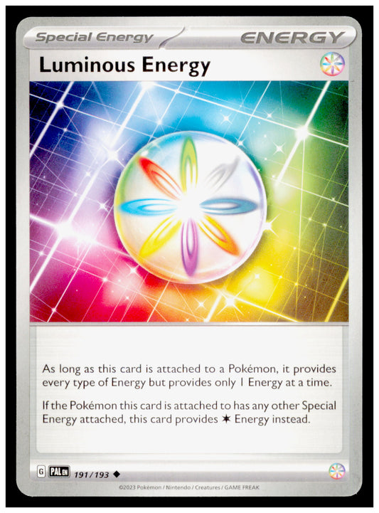 SV02: Paldea Evolved Luminous Energy Card Uncommon #191/193