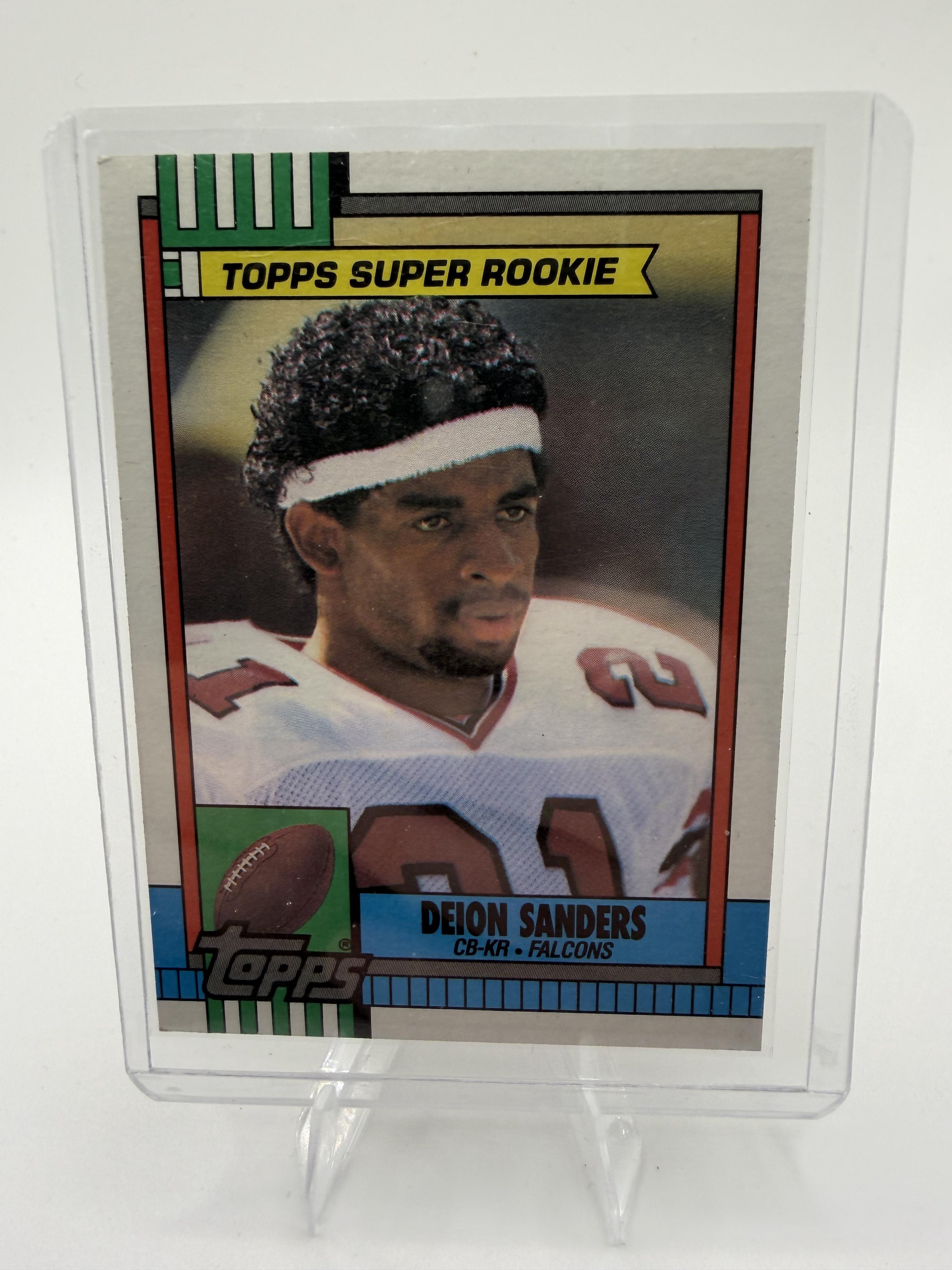 1990 Topps Deion Sanders Card Atlanta Falcons Rookie #469