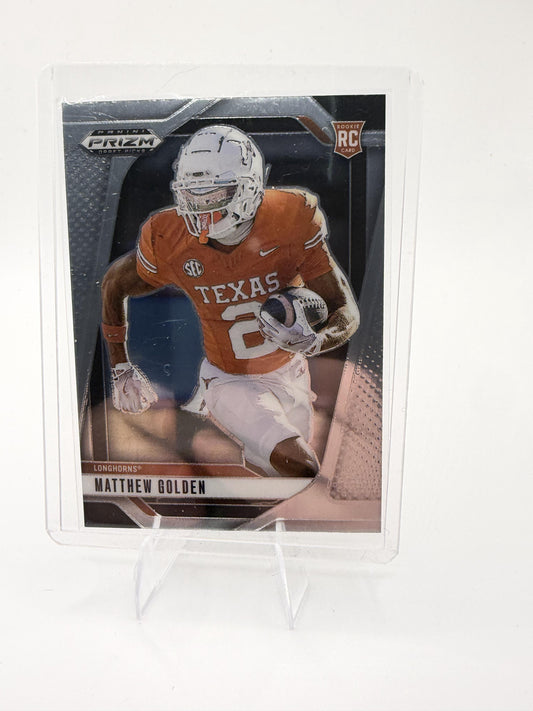 2025 Panini Prizm Draft Picks Matthew Golden Card Texas Longhorns #130