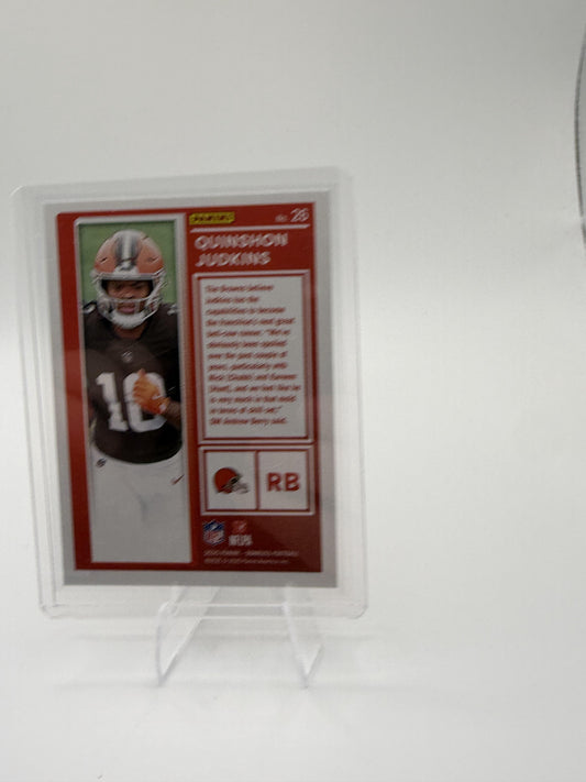 2025 Donruss Quinshon Judkins Card The Rookies Cleveland Browns #26