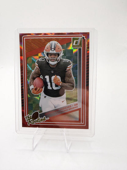 2025 Donruss Quinshon Judkins Card The Rookies Cleveland Browns #26