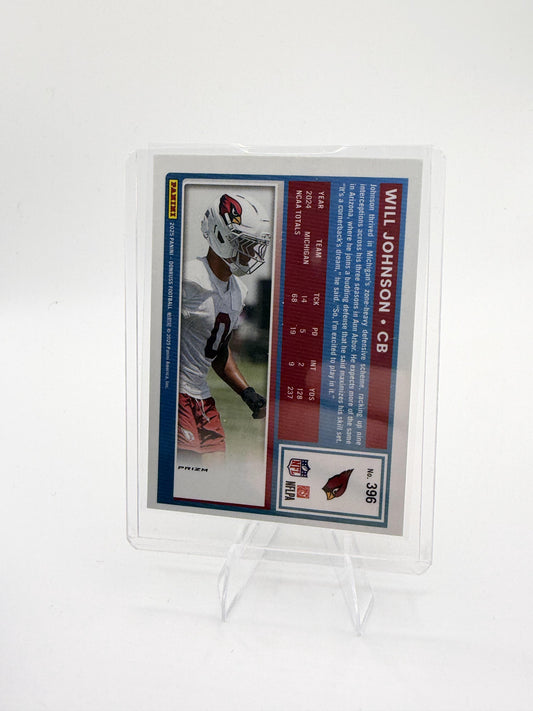 2025 Donruss Optic Will Johnson Rated Rookie Red Green Preview #396 Cardinals
