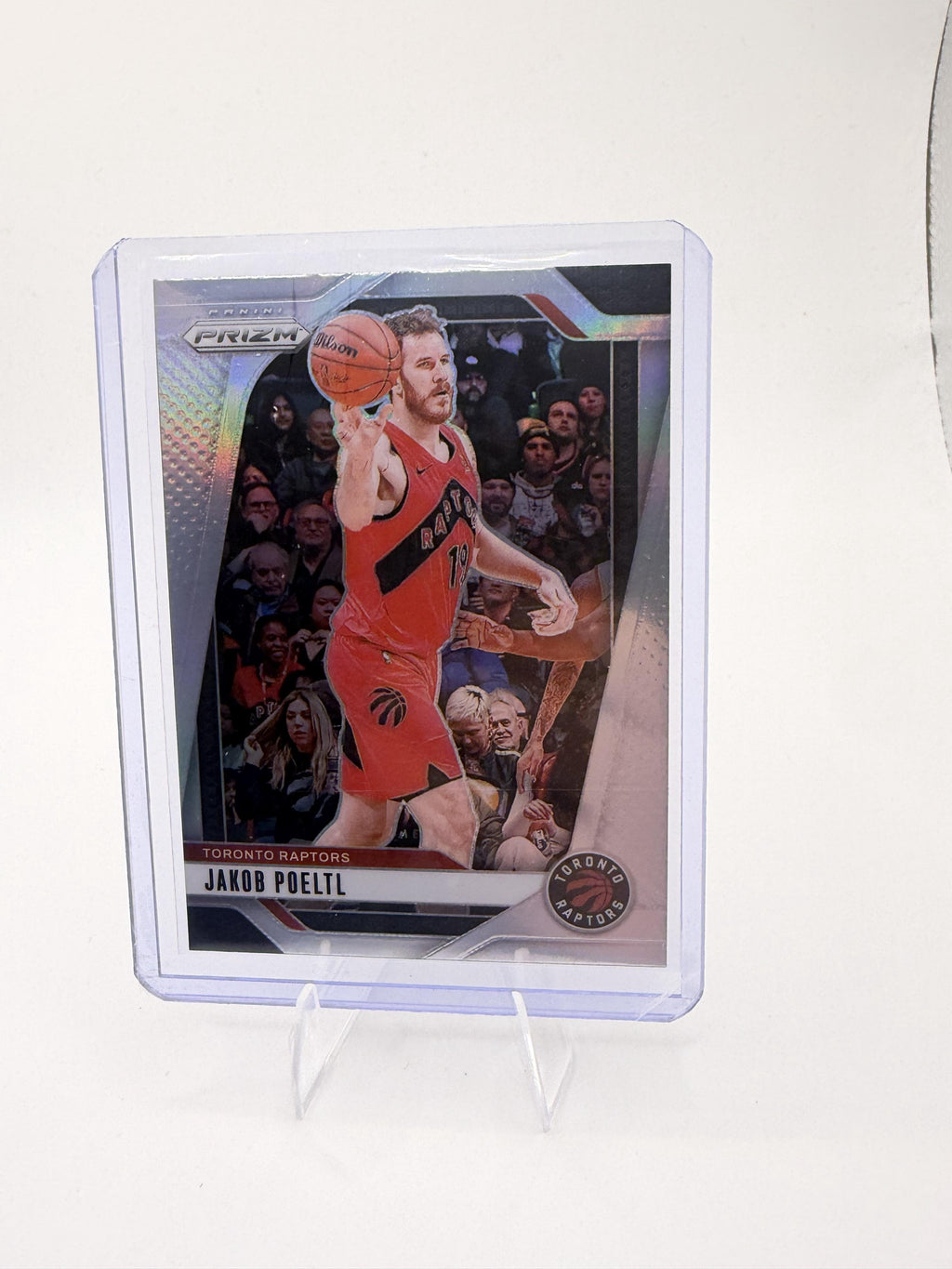 2024-25 Panini Prizm Jakob Poeltl Card Prizms Silver Toronto Raptors #198
