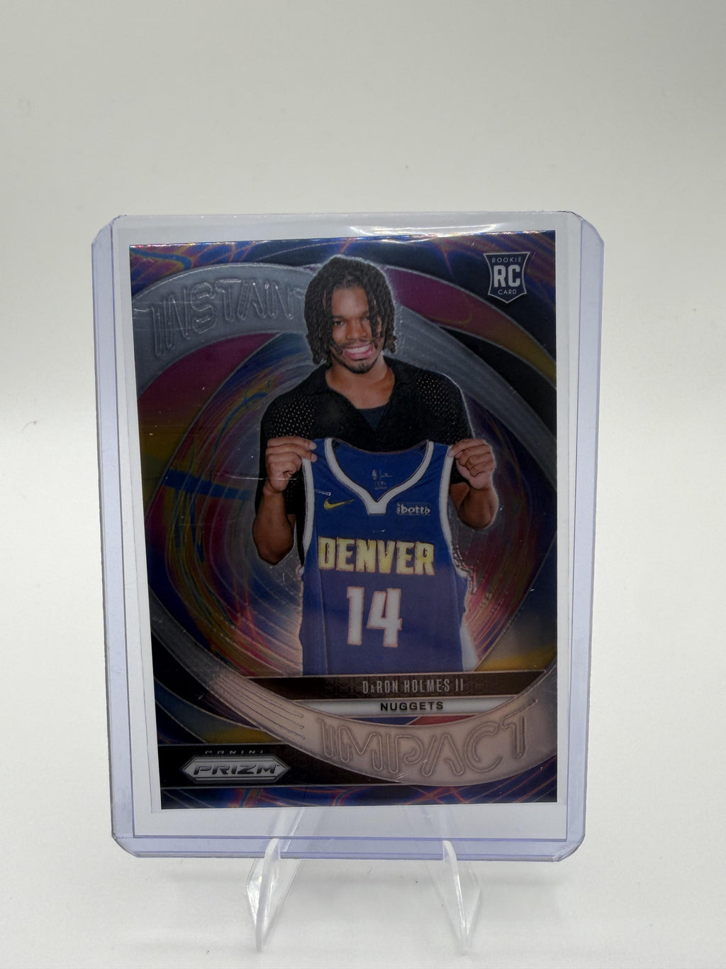 2024-25 Panini Prizm DaRon Holmes II Card Instant Impact Denver Nuggets #12