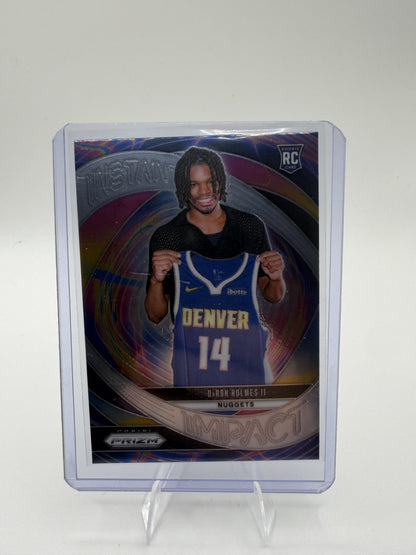 2024-25 Panini Prizm DaRon Holmes II Card Instant Impact Denver Nuggets #12