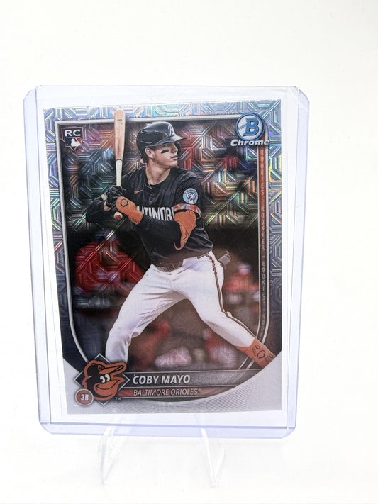 2025 Bowman Chrome Coby Mayo RC Rookie Mega Box Mojo Refractor #37 Orioles
