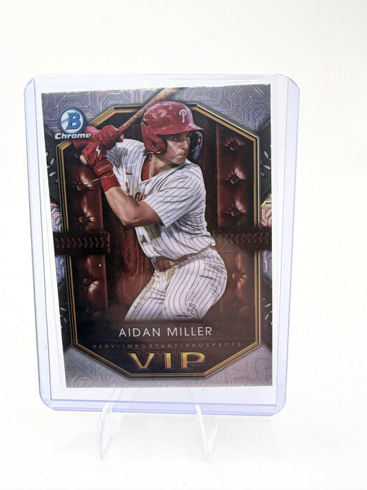 2025 Bowman Aidan Miller Card Very Important Prospects Philadelphia Phillies