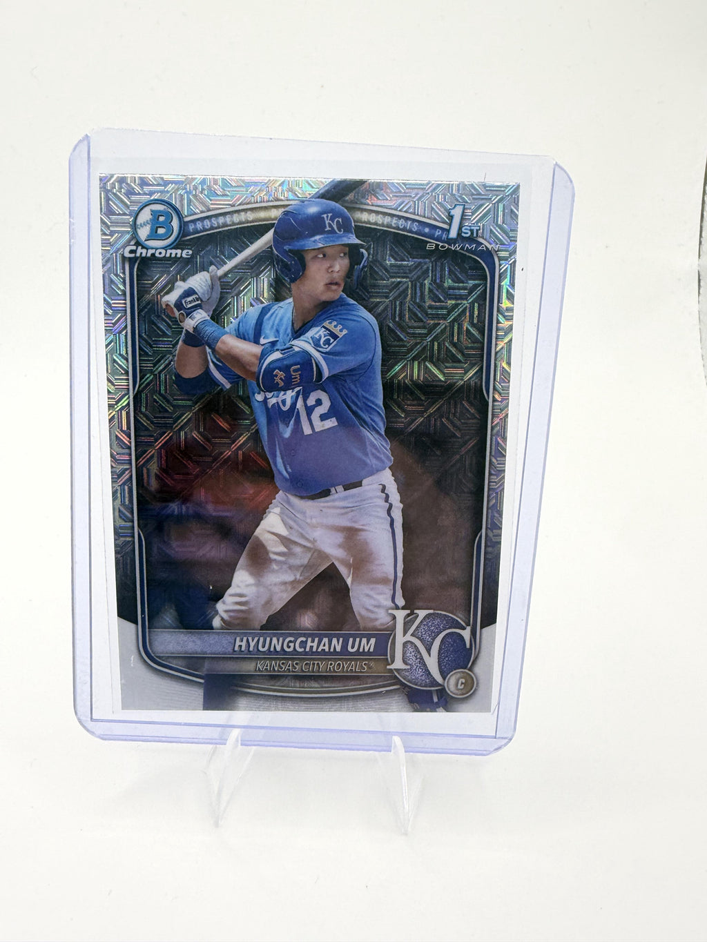 2025 Bowman Hyungchan Um Card Chrome Prospects Mojo Refractor  Royals