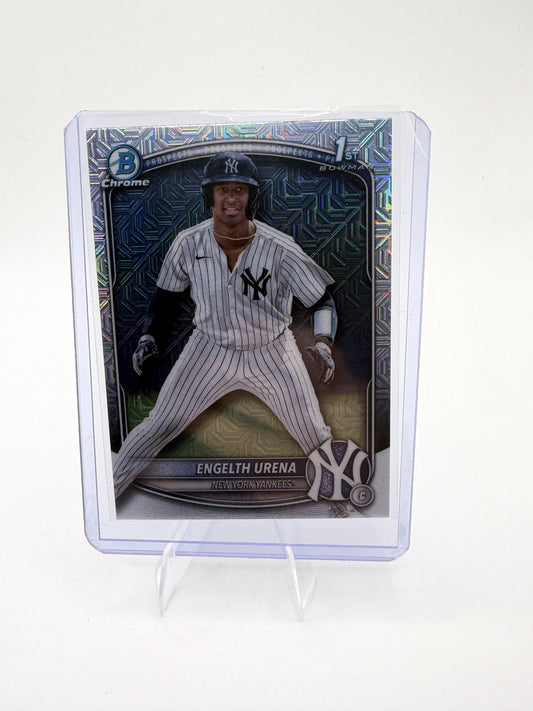 2025 Bowman Chrome Engelth Urena 1st Bowman Mojo Refractor #BCP-16 Yankees