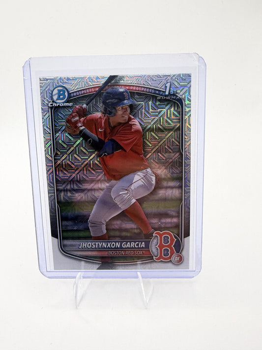 2025 Bowman Chrome Jhostynxon Garcia 1st Bowman Mojo Refractor #BCP-43 Red Sox