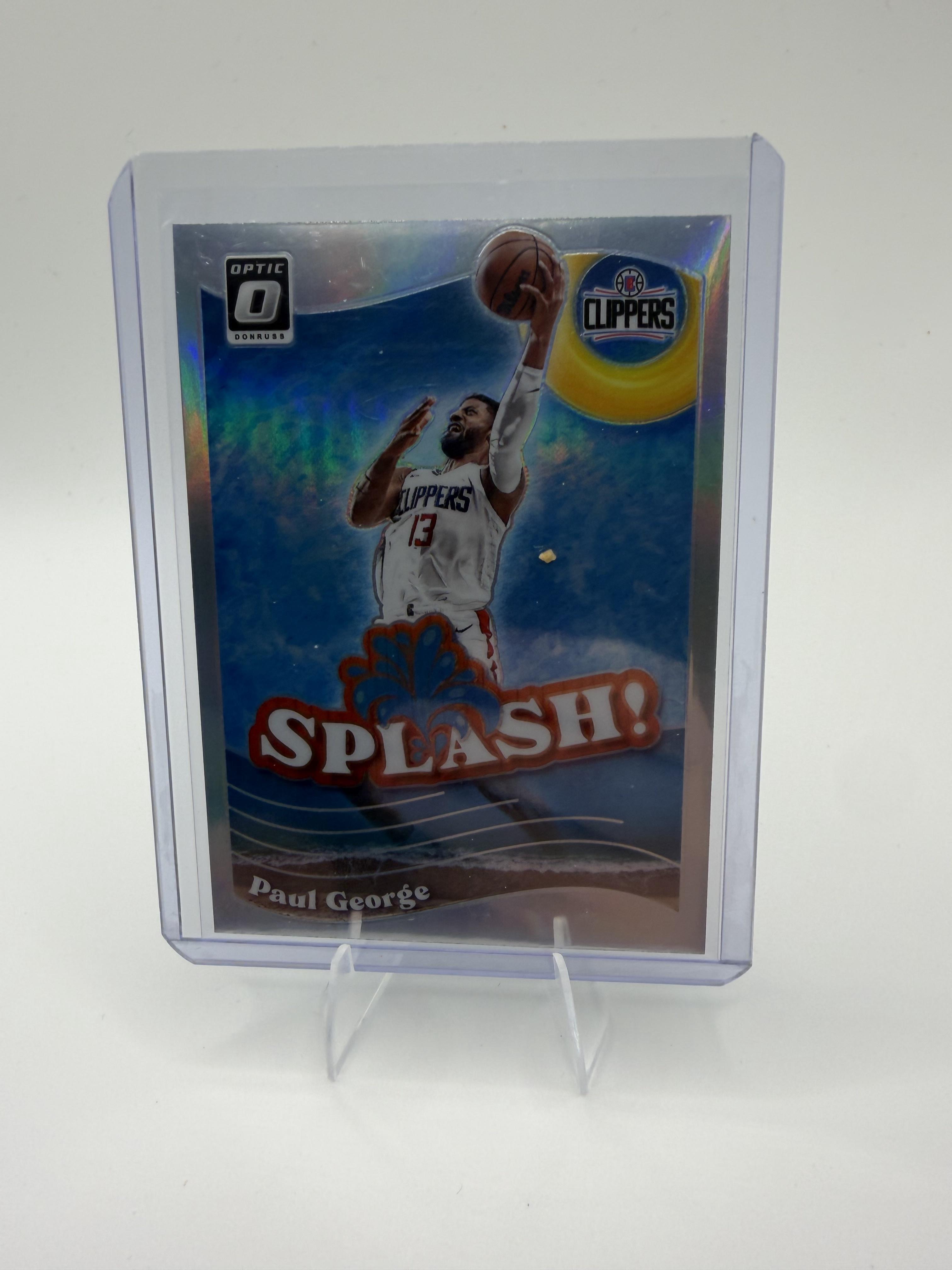 2023-24 Donruss Optic Paul George Card Splash Purple Los Angeles Clippers #7