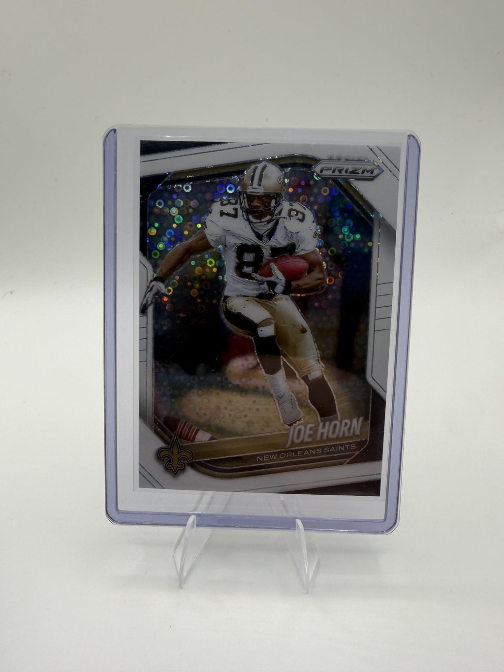 2025 Panini Prizm Joe Horn Card White Disco New Orleans Saints #201