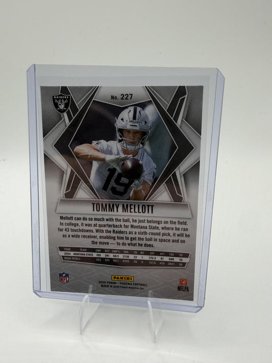 2025 Panini Phoenix Tommy Mellott Card RC Las Vegas Raiders #227