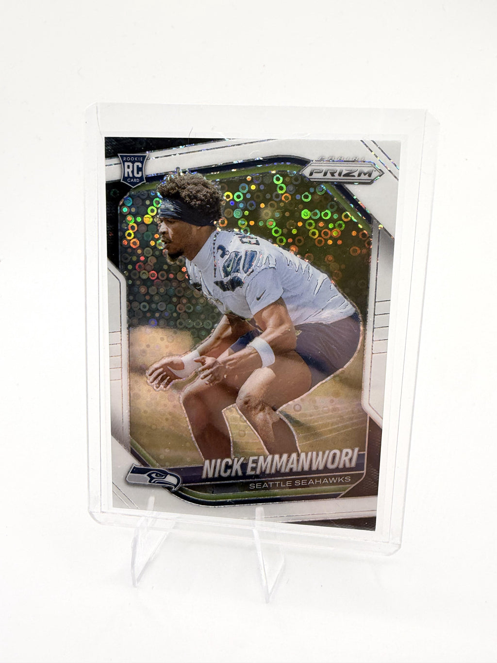 2025 Panini Prizm Nick Emmanwori Card White Disco Seattle Seahawks #320