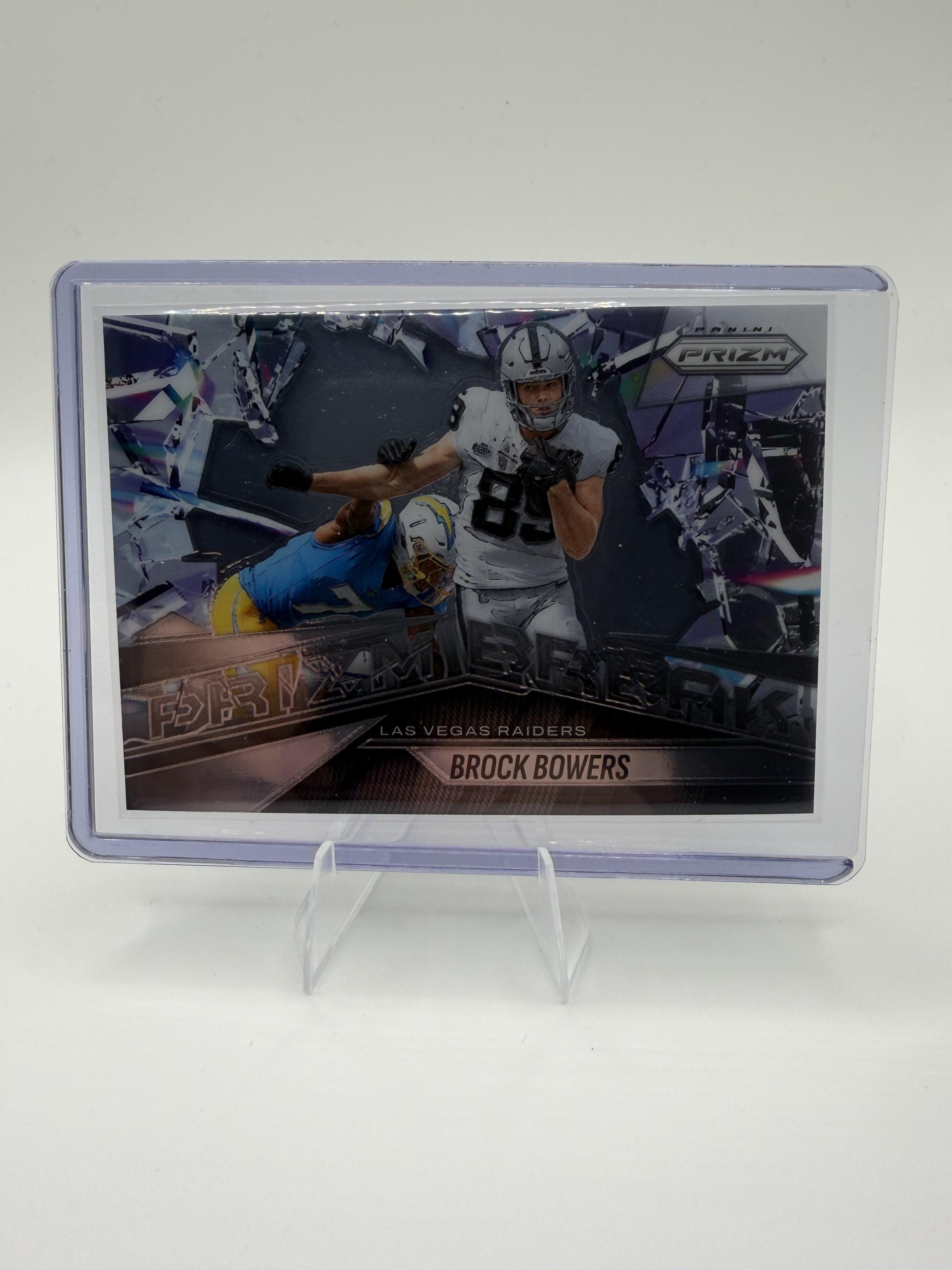 2025 Panini Prizm Brock Bowers Card Prizm Break Las Vegas Raiders #4