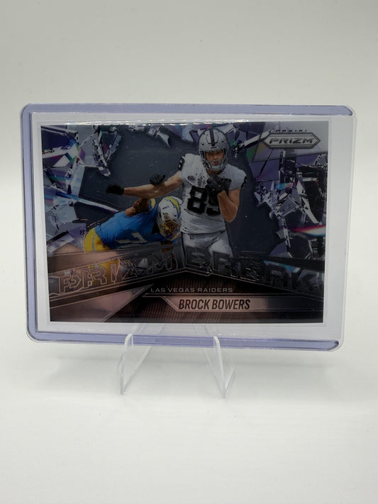 2025 Panini Prizm Brock Bowers Card Prizm Break Las Vegas Raiders #4