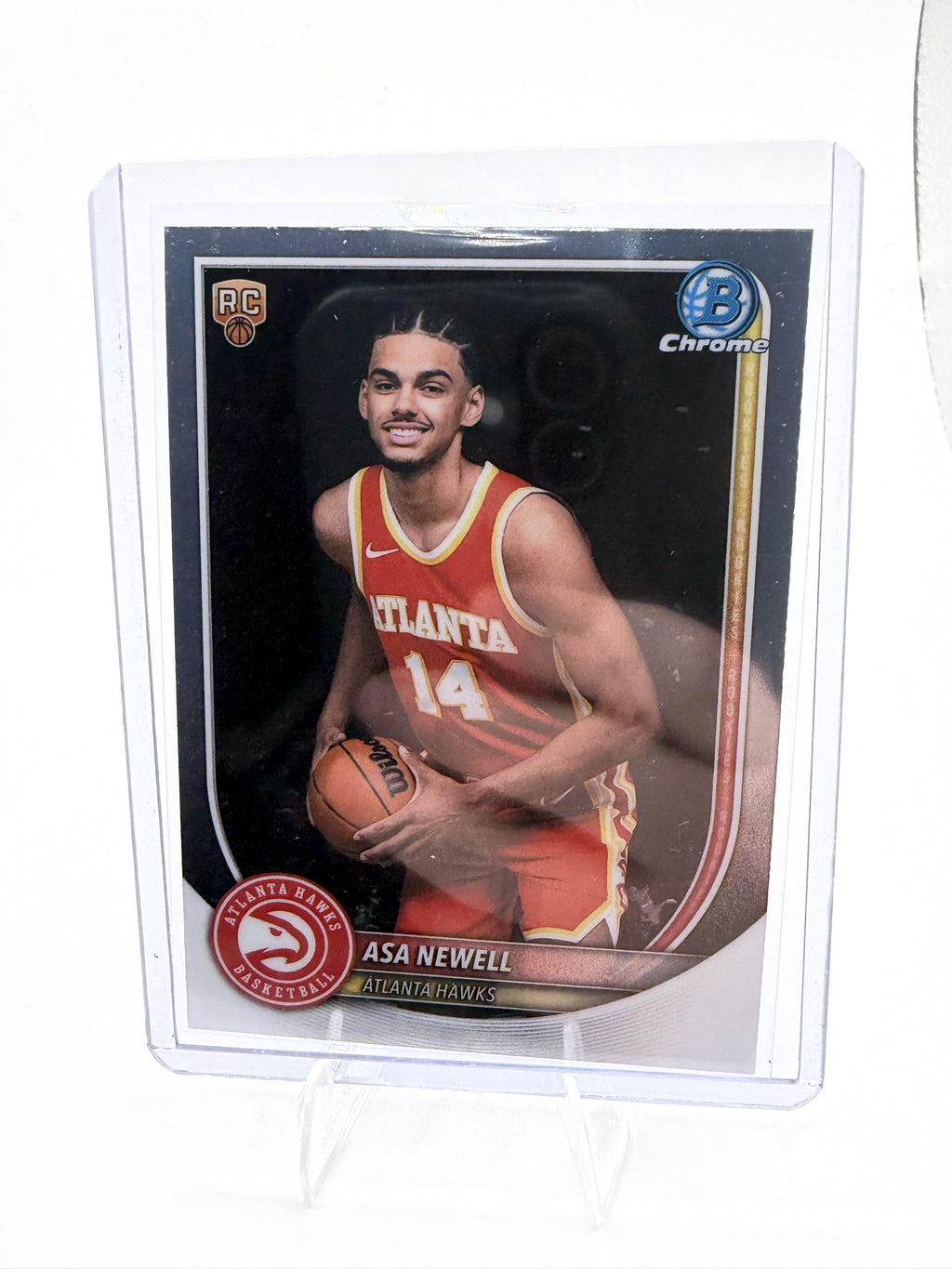2025-26 Bowman Chrome Asa Newell #BCV-23 RC Rookie Atlanta Hawks