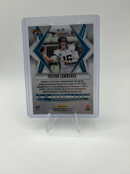 2025 Panini Phoenix Trevor Lawrence Card Phoenix Prizm SN  Jaguars
