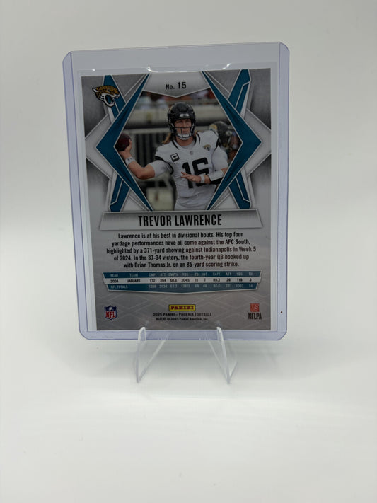 2025 Panini Phoenix Trevor Lawrence Card Phoenix Prizm SN  Jaguars