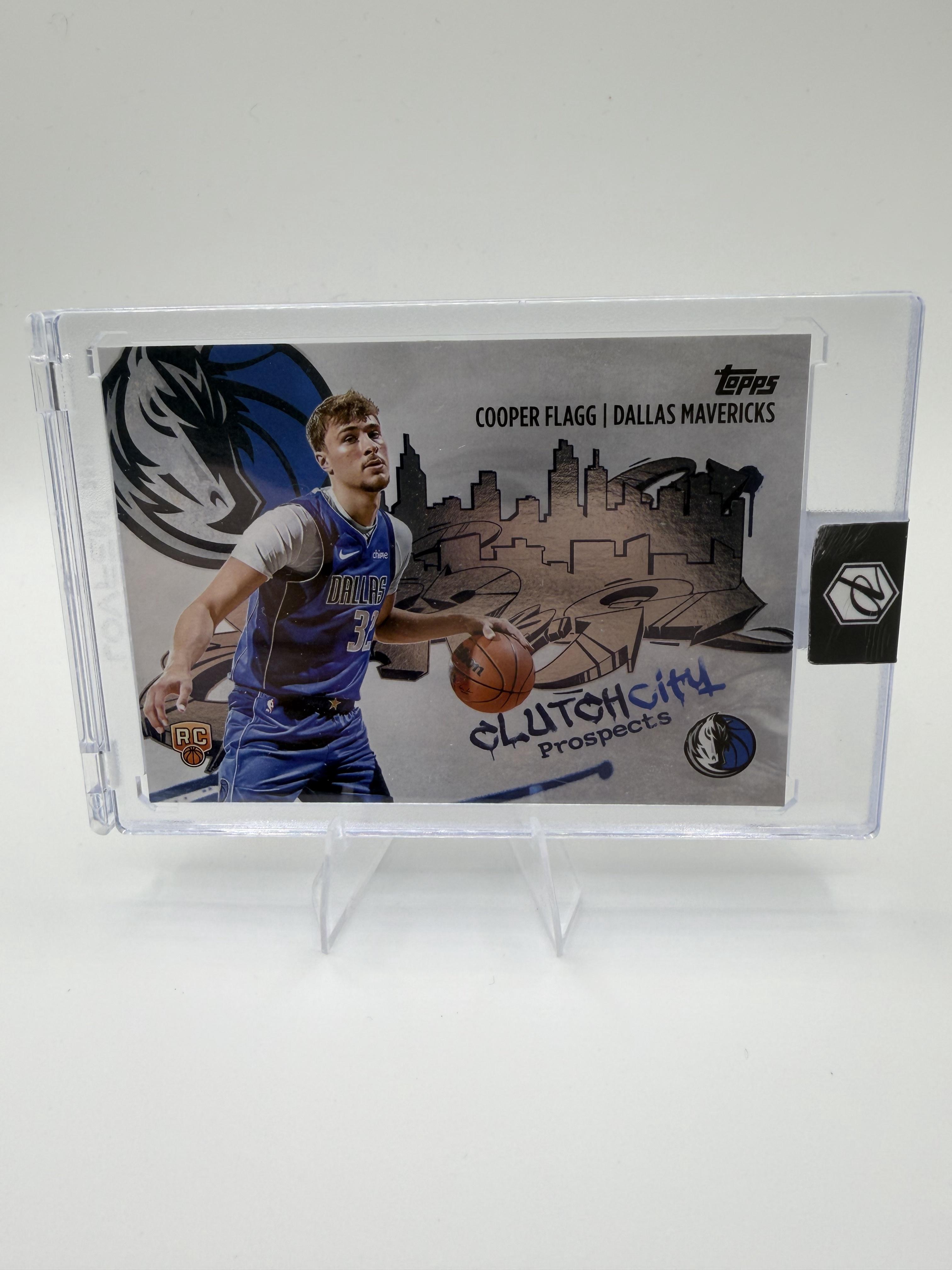2025-26 Topps Cooper Flagg Card Clutch City Prospects Dallas Mavericks #CC-1