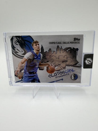 2025-26 Topps Cooper Flagg Card Clutch City Prospects Dallas Mavericks #CC-1