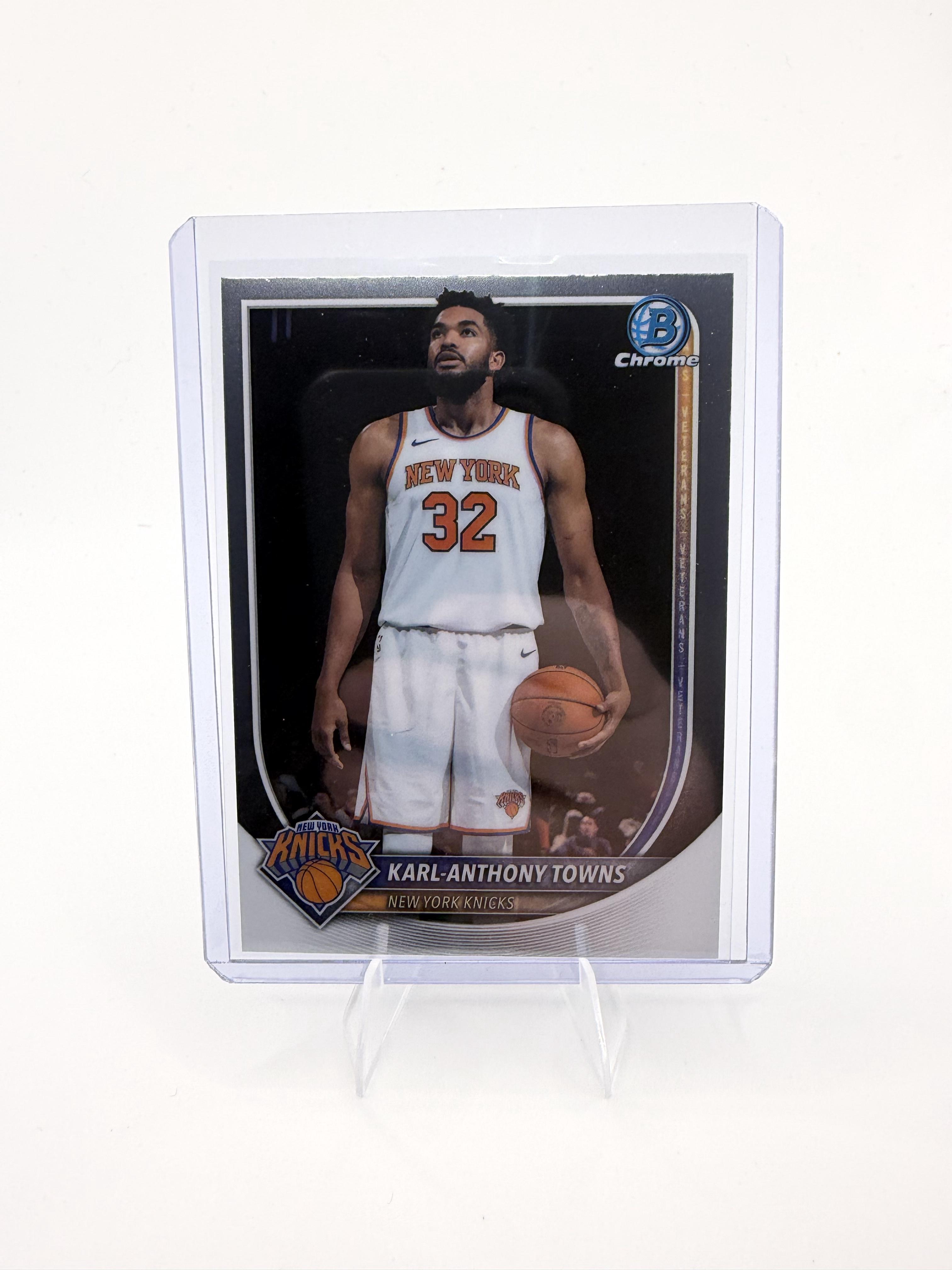 2025-26 Bowman Karl-Anthony Towns Card Chrome New York Knicks #BCV-64