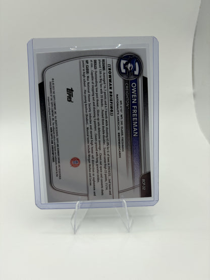 2025-26 Bowman Owen Freeman Card Chrome Prospects Creighton Bluejays #BCP-32