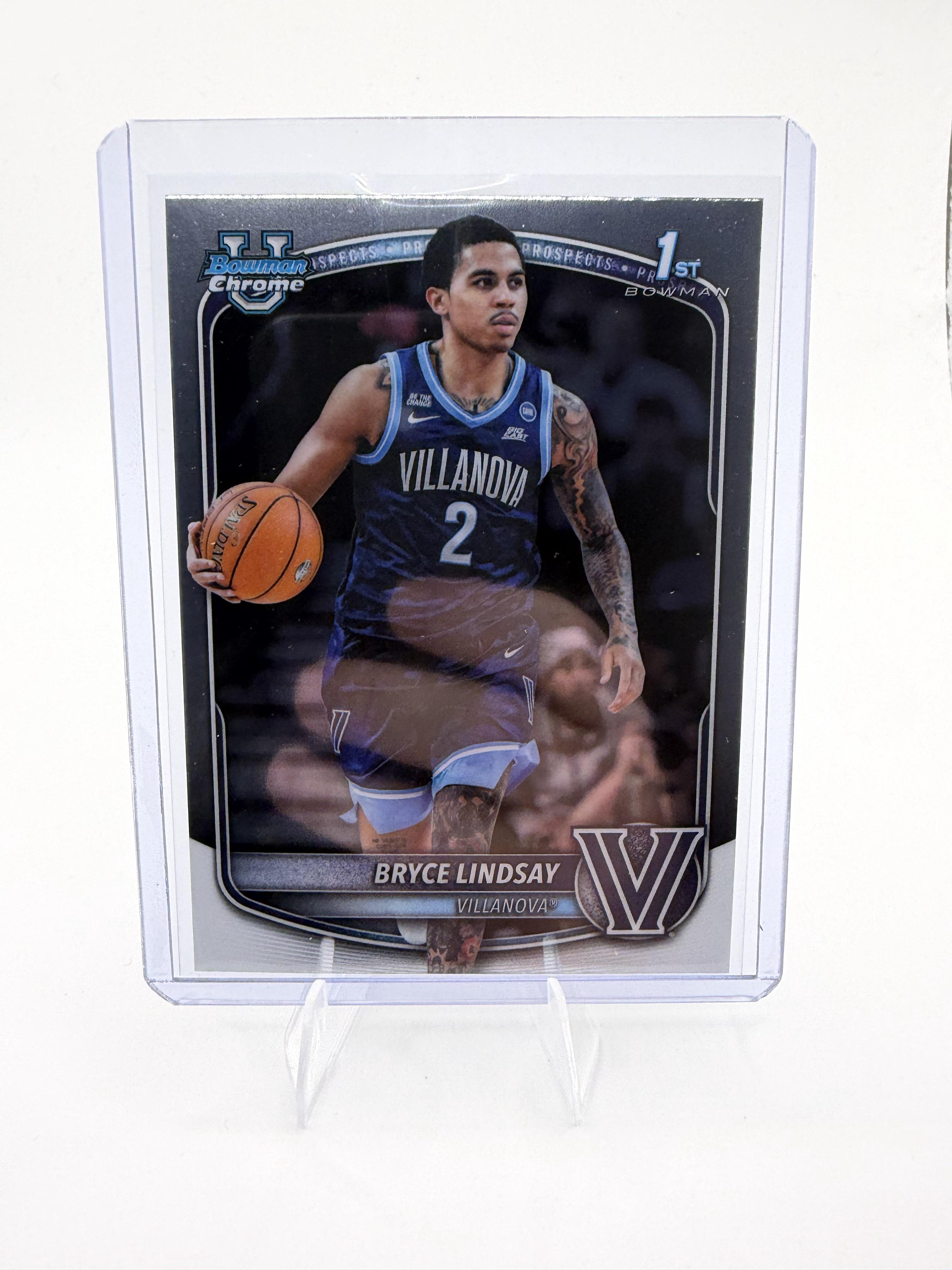 2025-26 Bowman Bryce Lindsay Card Chrome Prospects Villanova Wildcats #BCP-52