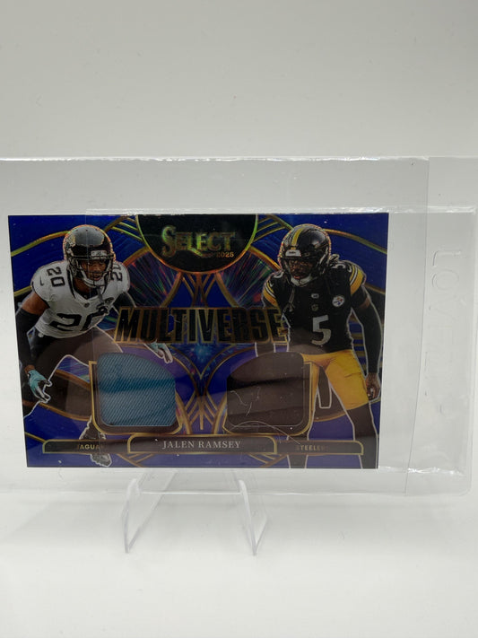 2025 Panini Select Jalen Ramsey Card Multiverse Jerseys Blue Prizm MEM Steelers