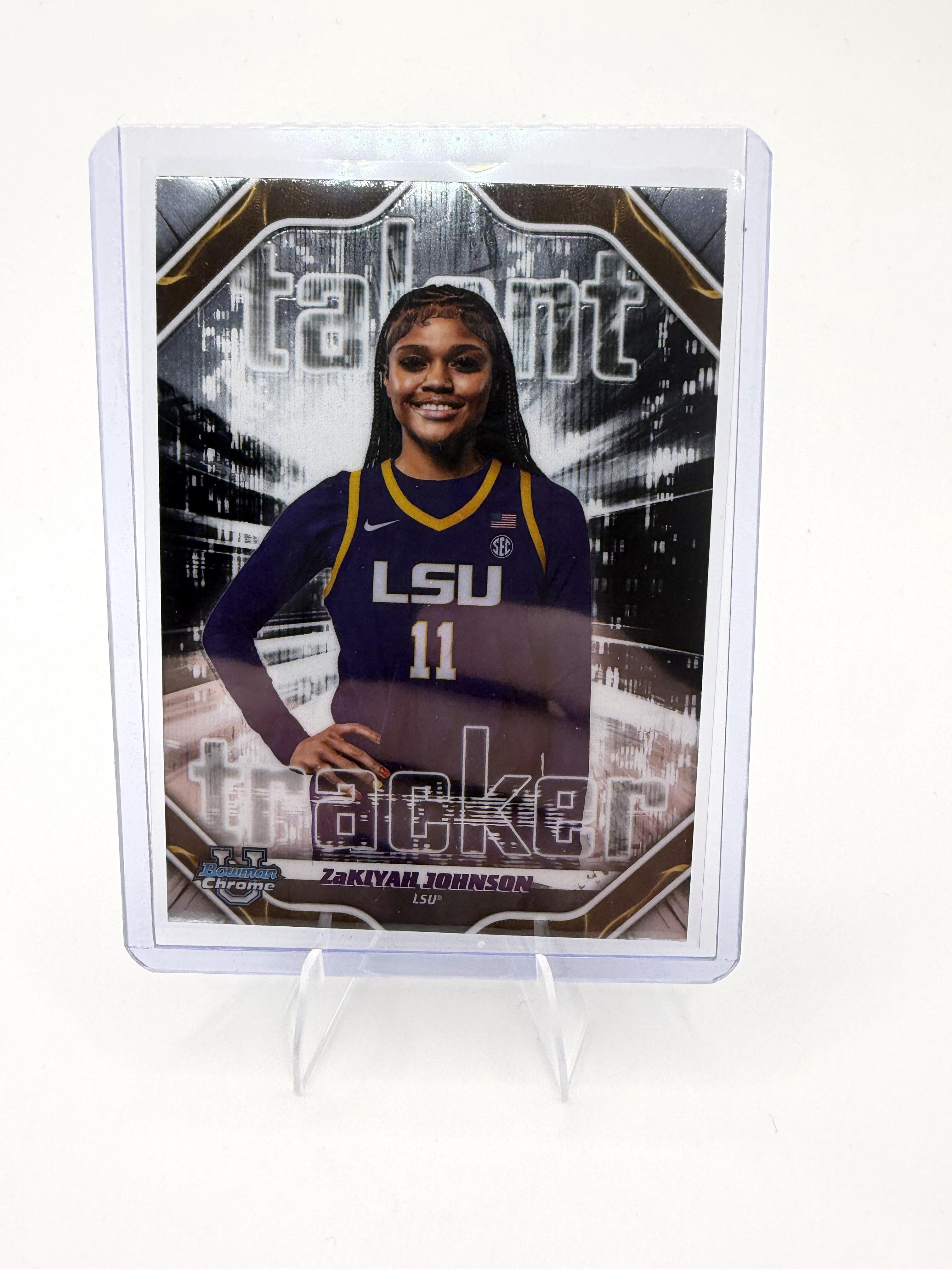 2025-26 Bowman ZaKiyah Johnson Card Talent Tracker LSU Tigers #TT-17