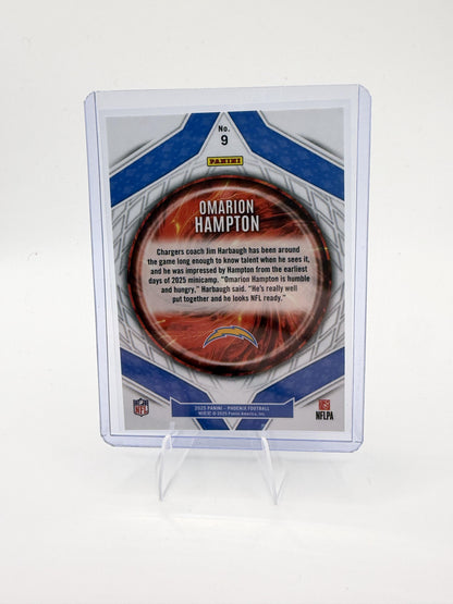2025 Panini Phoenix Omarion Hampton Card Paragon Los Angeles Chargers #9