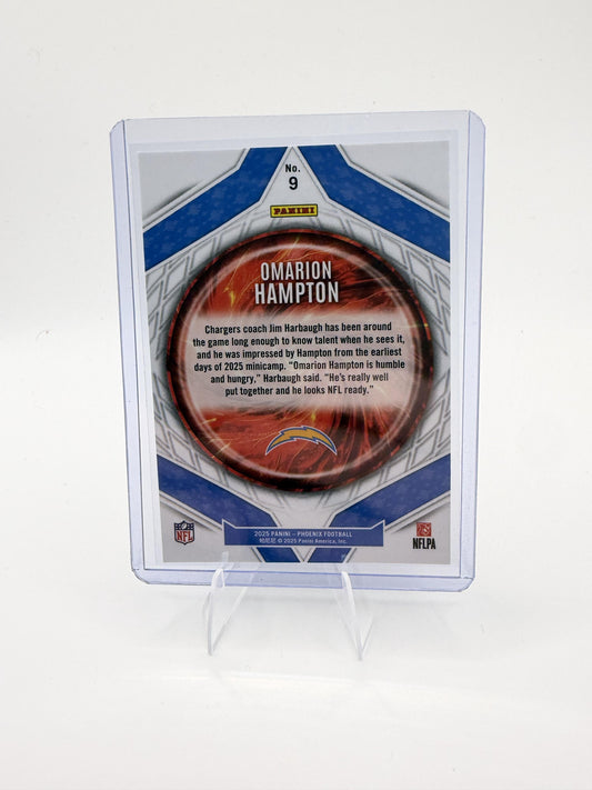 2025 Panini Phoenix Omarion Hampton Card Paragon Los Angeles Chargers #9