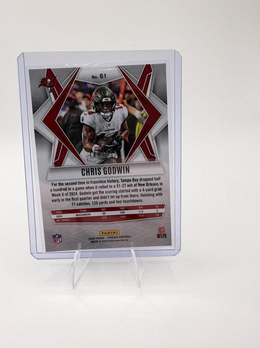 2025 Panini Phoenix Chris Godwin #61 RED Parallel Prizm 141/999 Buccaneers