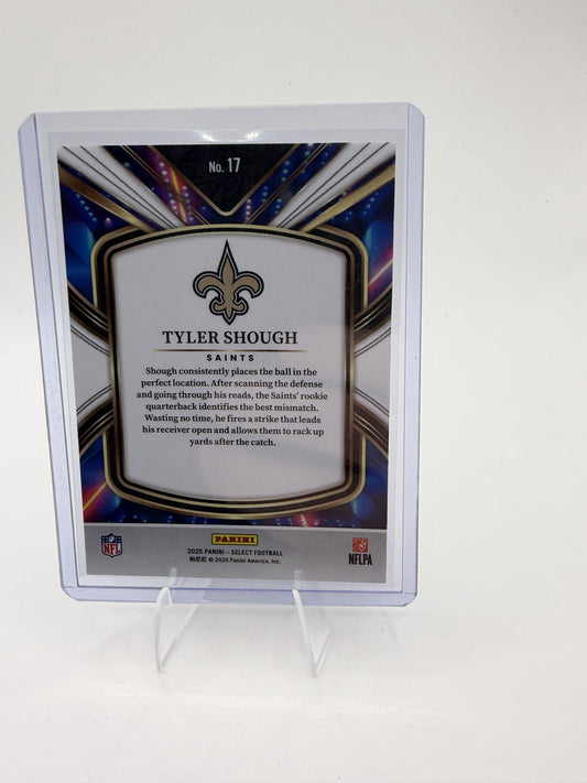 2025 Panini Select Tyler Shough Card Select Future New Orleans Saints #17