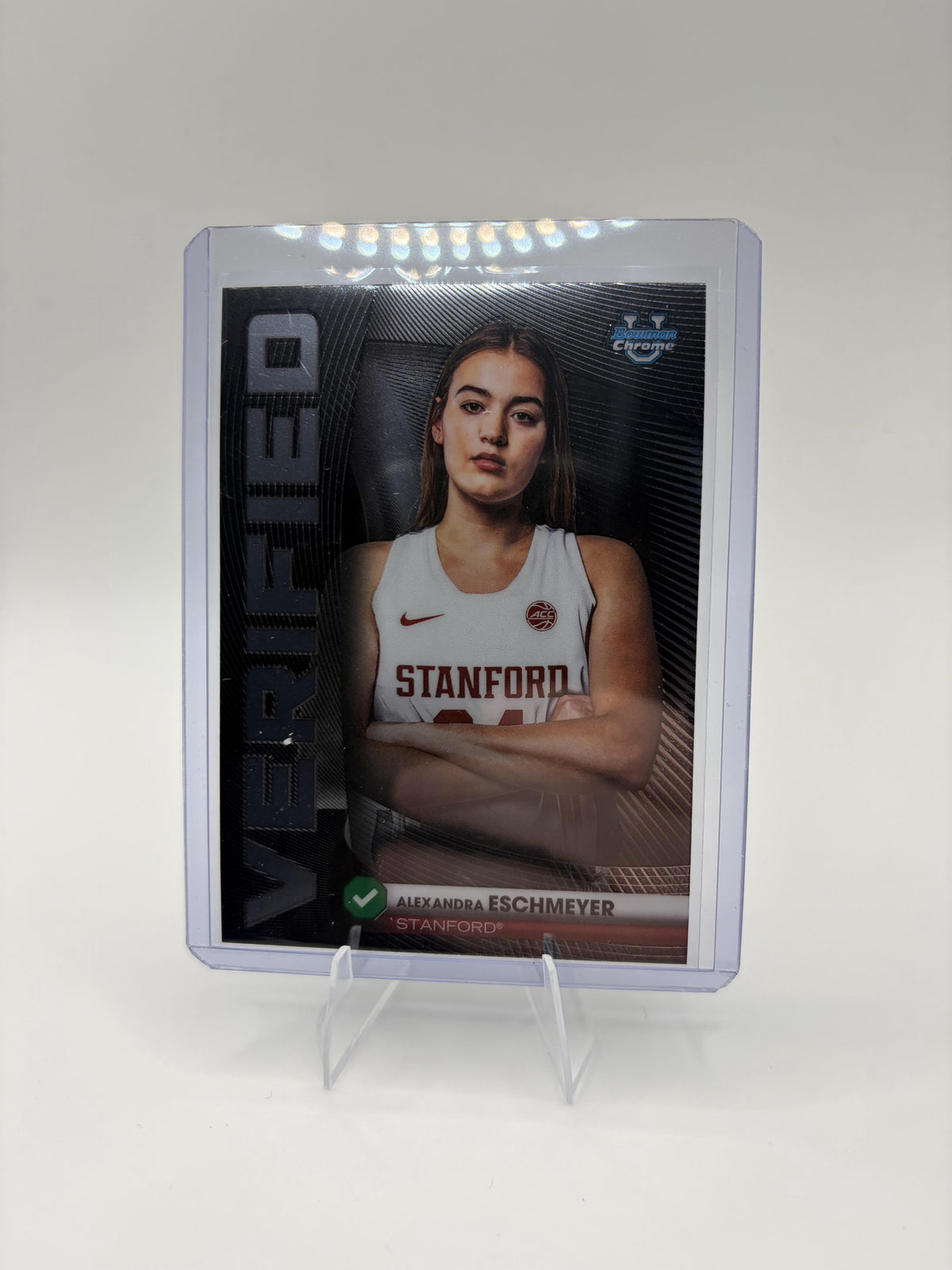 2025-26 Bowman Chrome University Alexandra Eschmeyer #BV-23 Verified Stanford