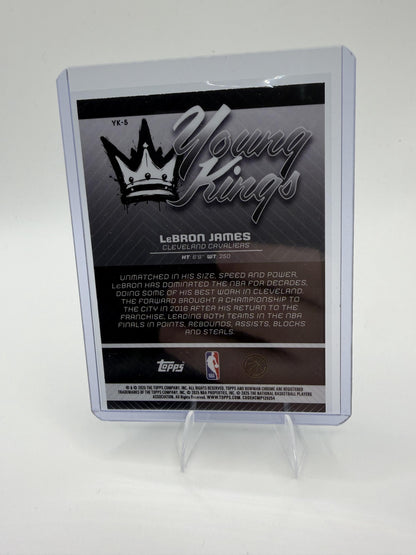 2025-26 Bowman LeBron James Card Young Kings Cleveland Cavaliers #YK-5