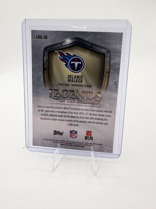 2025 Topps Chrome Delanie Walker Card Legends of the Gridiron  Titans #LOG-30