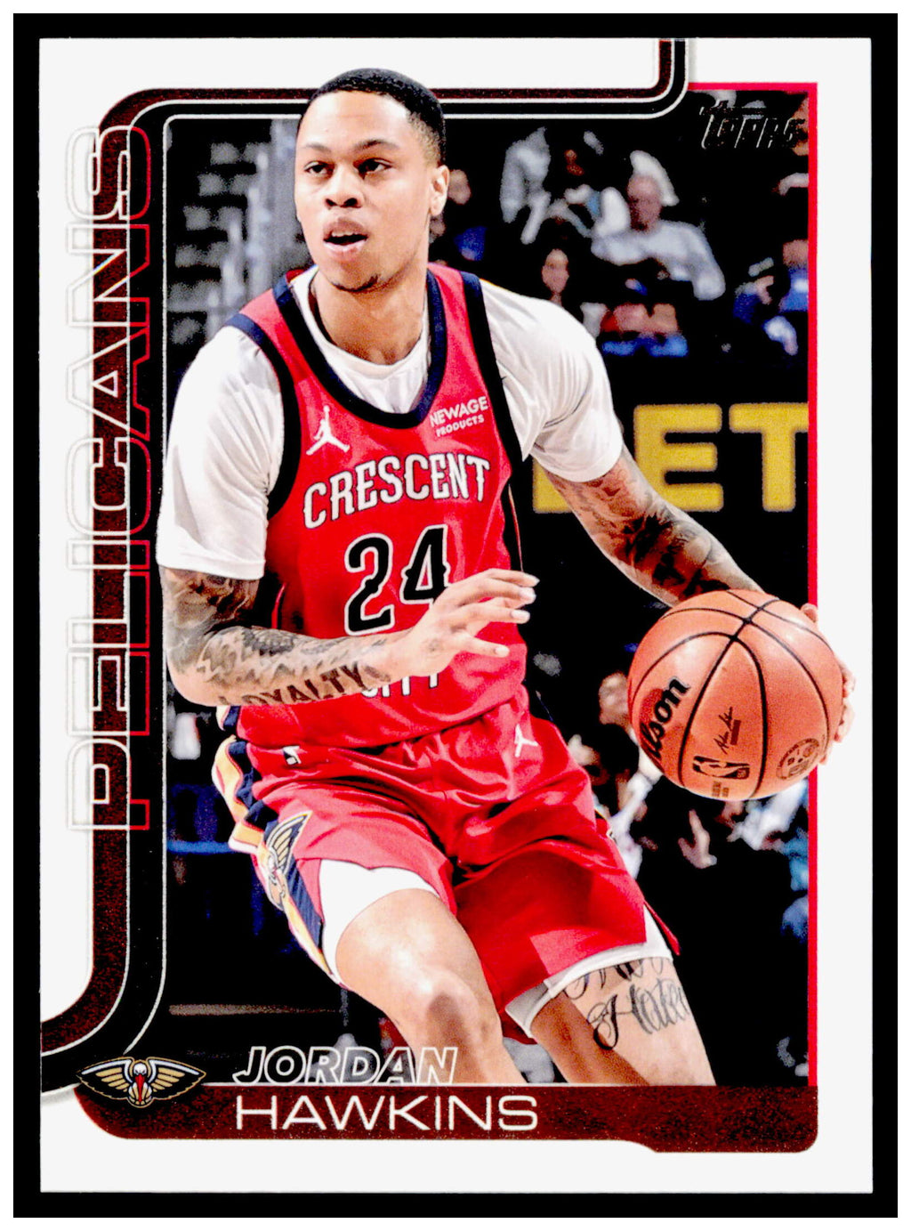 2025-26 Topps Jordan Hawkins Card New Orleans Pelicans #194