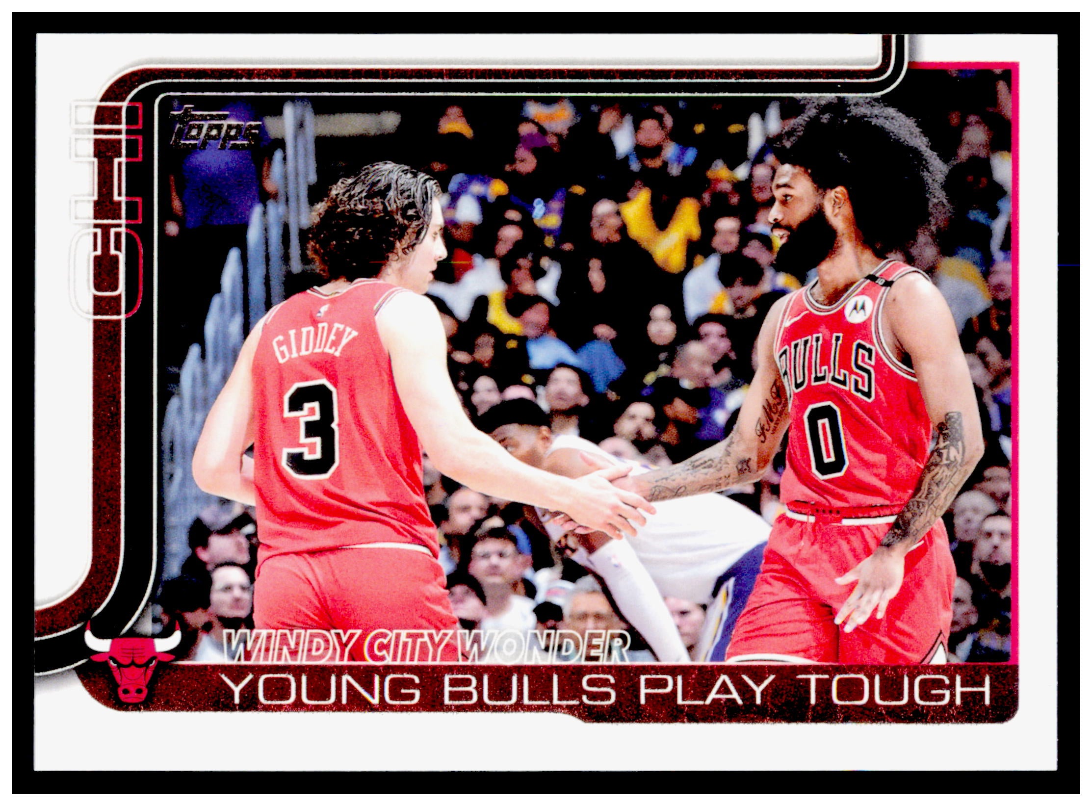 2025-26 Topps Windy City Wonder: Young Bulls Play Tough Card Chicago Bulls #277