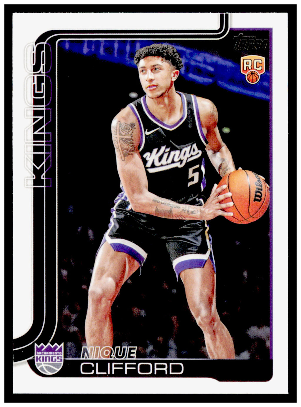 2025-26 Topps Nique Clifford Card RC Sacramento Kings #224