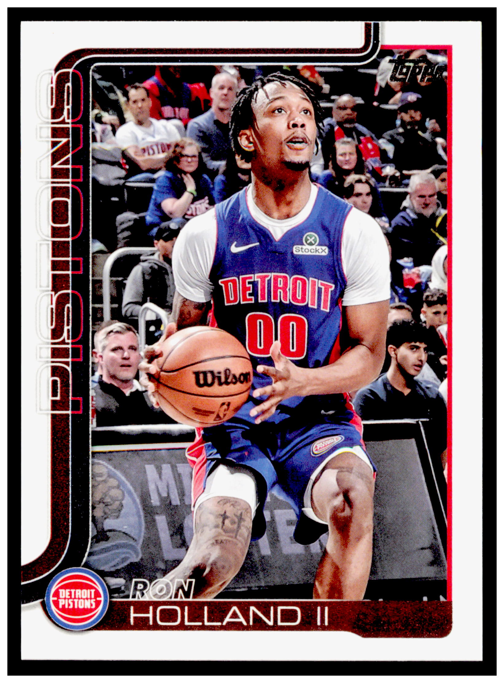2025-26 Topps Ron Holland II Card Detroit Pistons #42