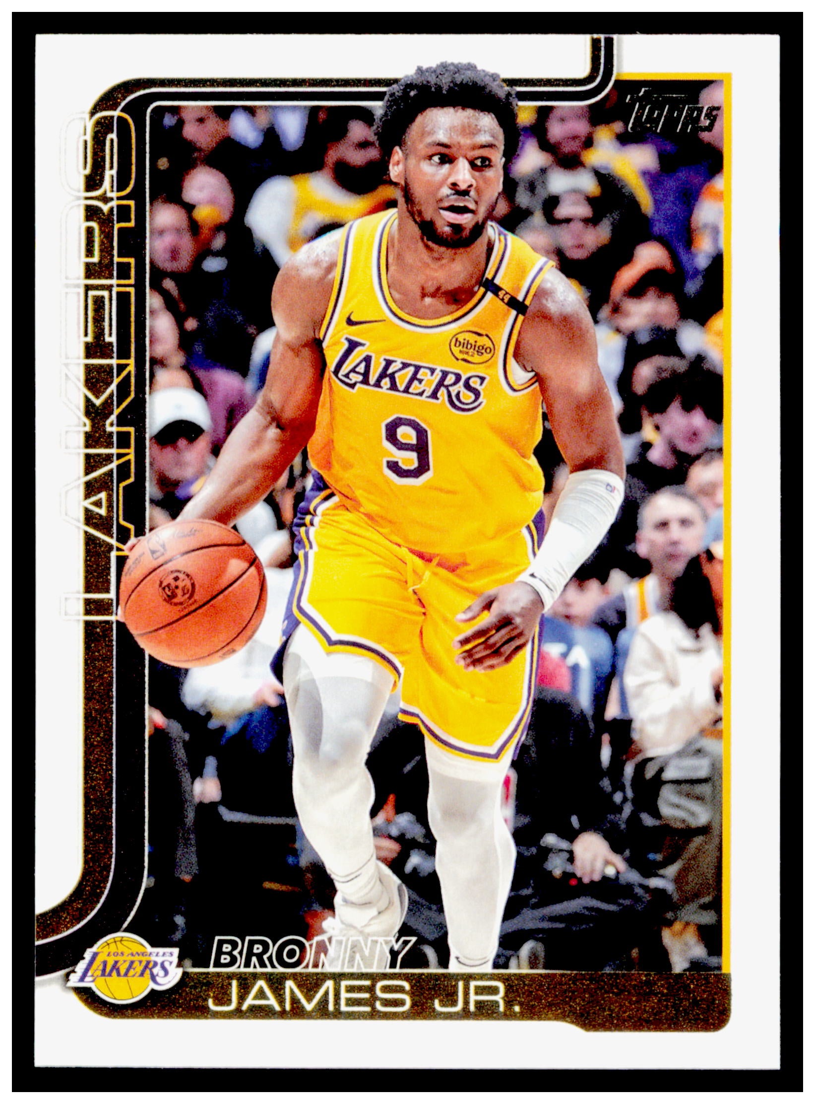 2025-26 Topps Bronny James Jr. Card Los Angeles Lakers #152