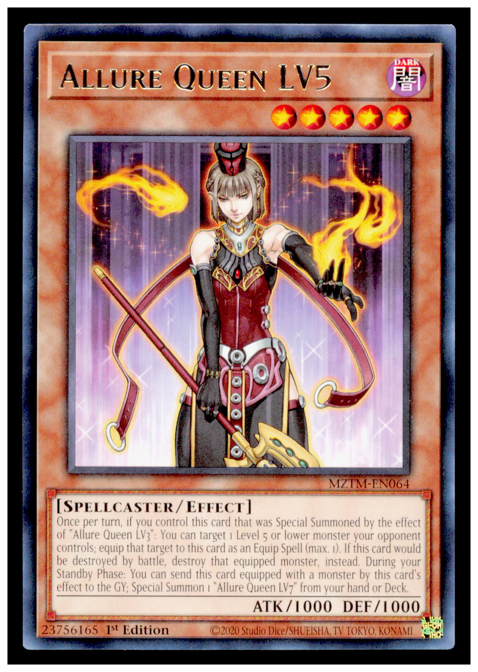 Maze of the Master Allure Queen LV5 Card Rare #MZTM-EN064