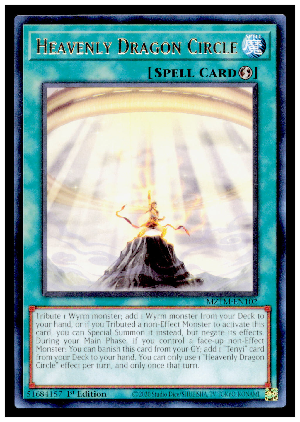 Maze of the Master Heavenly Dragon Circle Card Rare #MZTM-EN102