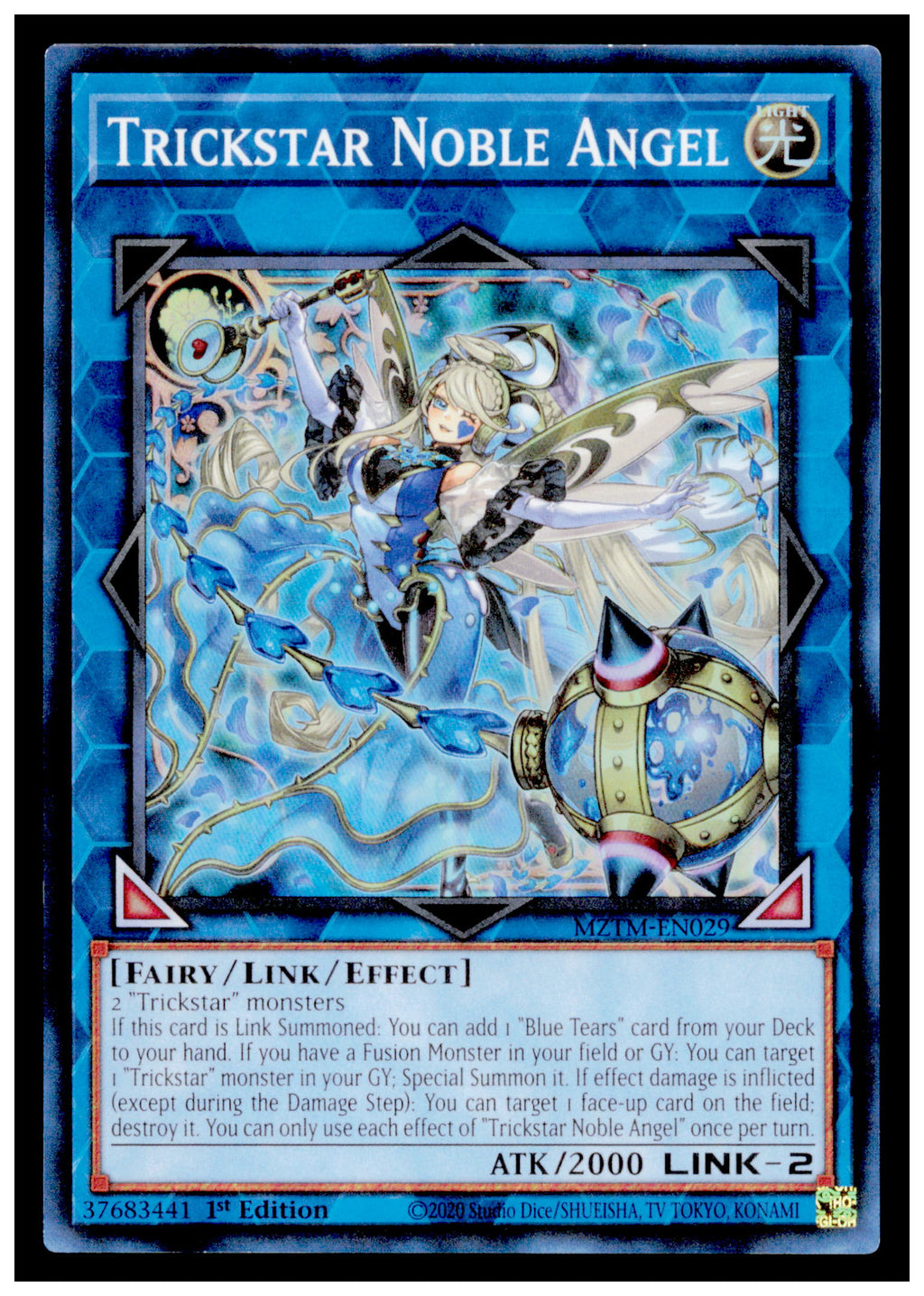 Maze of the Master Trickstar Noble Angel Card Super Rare #MZTM-EN029