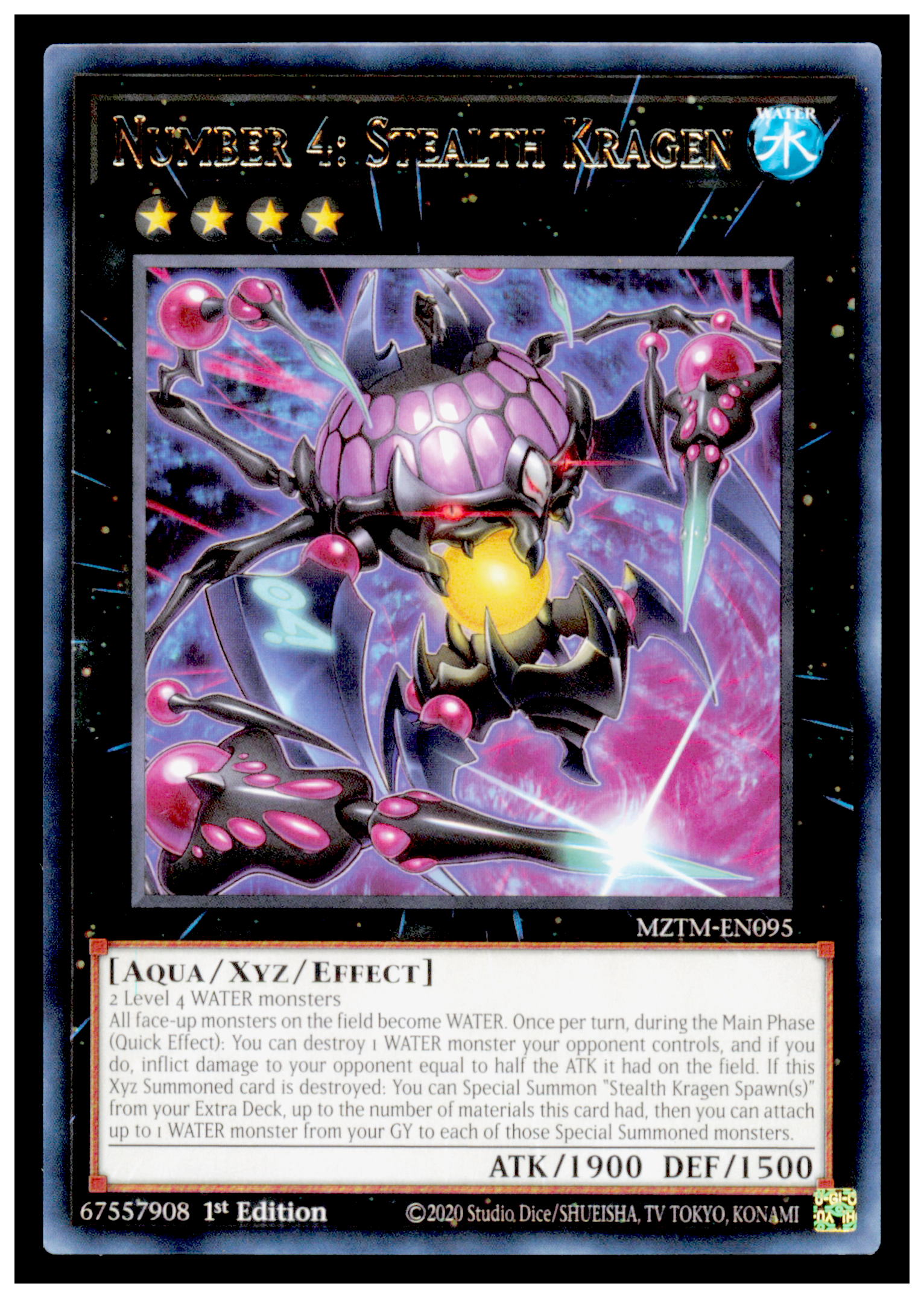 Maze of the Master Number 4: Stealth Kragen Card Rare #MZTM-EN095