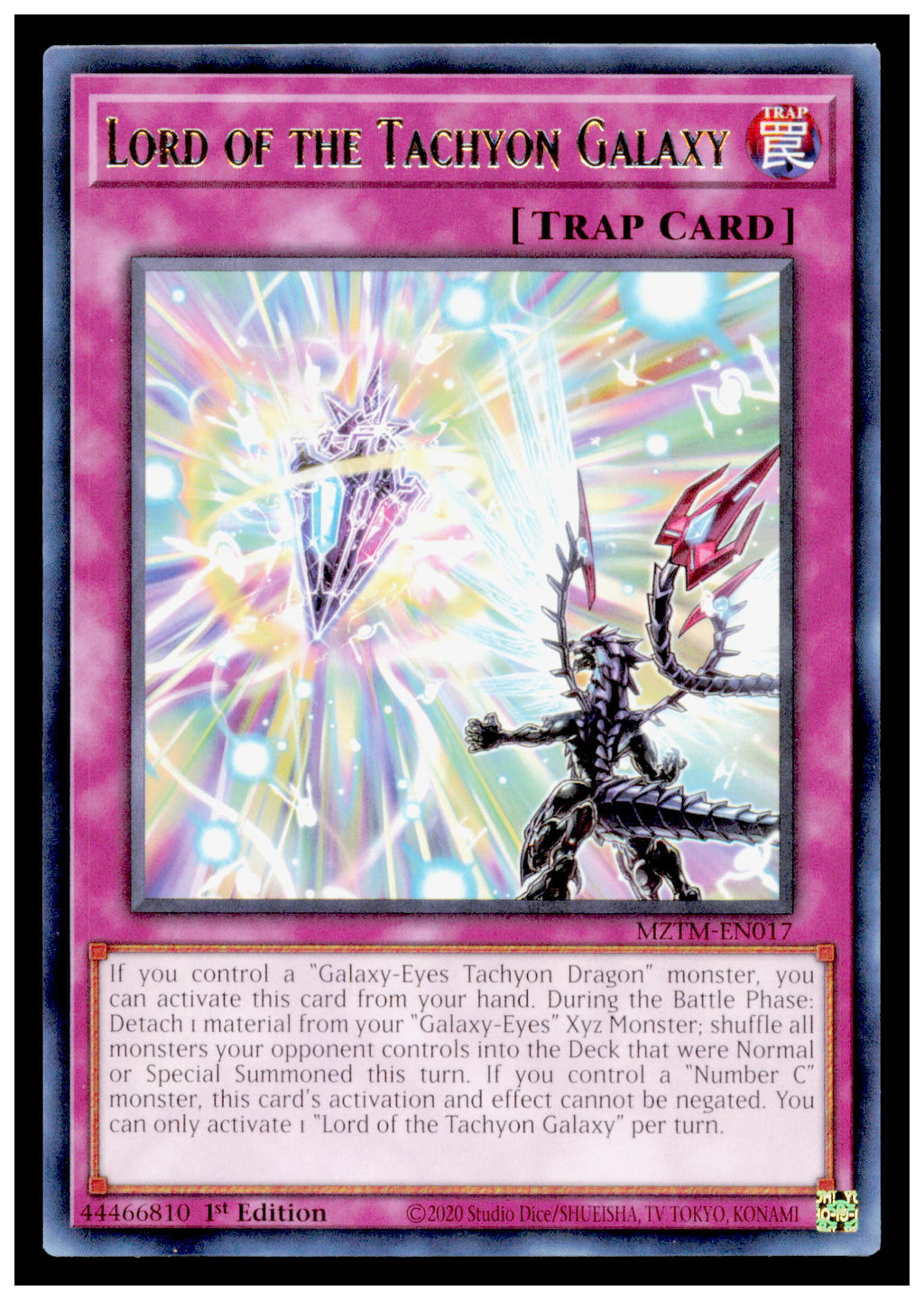 Maze of the Master Lord of the Tachyon Galaxy Card Rare #MZTM-EN017